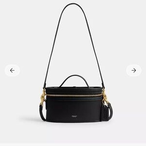 Coach Black and Gold Crossbody Trail Bag